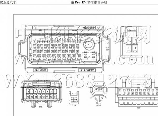 国产车培训比亚迪车款F1维修手册电路图下载
